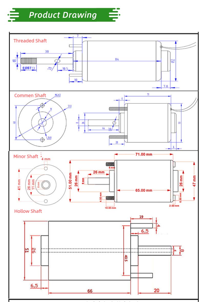 CHANCS محرك تيار مستمر مغناطيسي دائم CHANCS 30W CH-3420 24V 7000RPM CW/CCW محرك كهربائي تروس قابل للعكس عالي السرعة منخفض الضوضاء لمولد DIY محرك تيار مستمر قابل للتعديل السرعة - Image 4